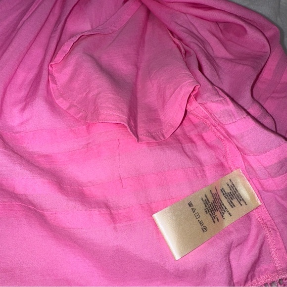 Free People Vibrant Pink Textured Dress Size Large Fully Lined Sleeveless - Picture 12 of 16